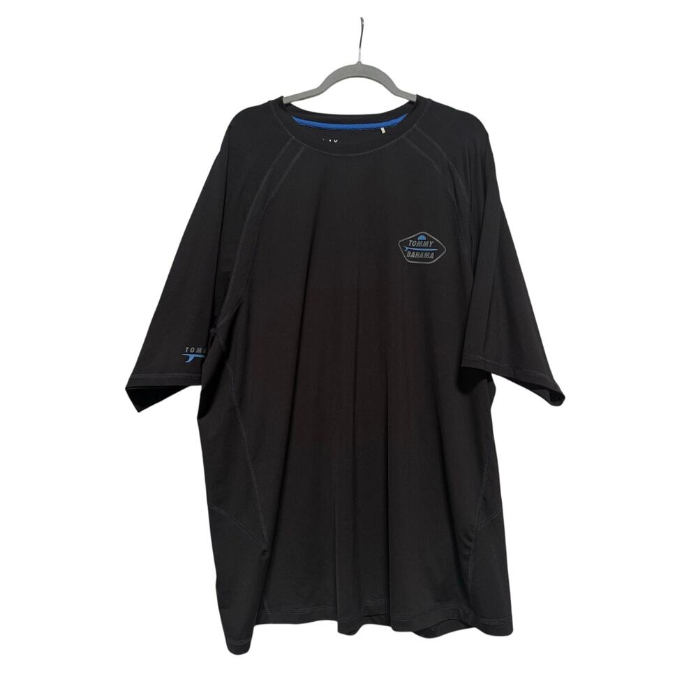 Relax Tommy Bahama UV Tech Shirt Men's 2XLT Black Short Sleeve UPF30